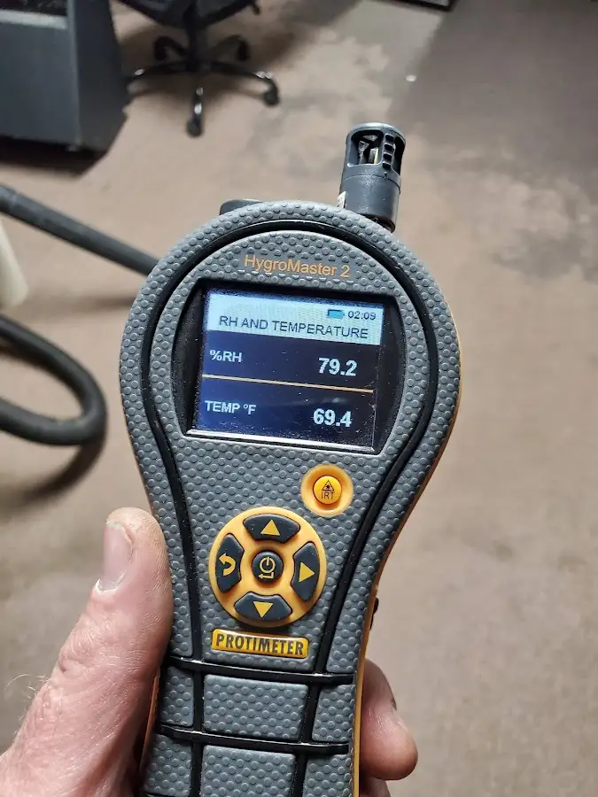 Moisture meter humidity assessment for Fire & Smoke Damage Restoration in Porter